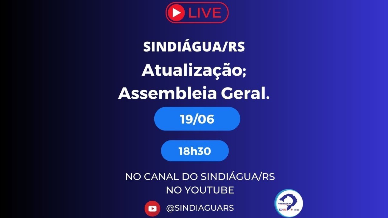 LIVE SINDIÁGUA/RS