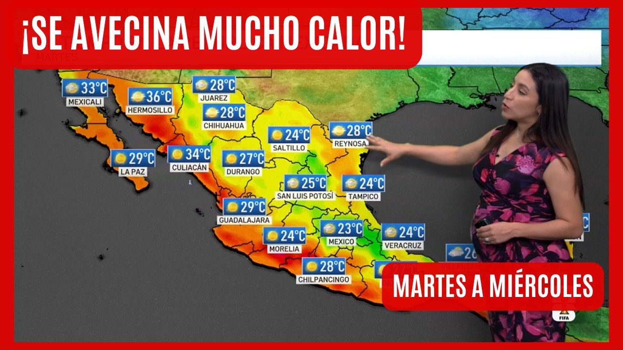 El pron&oacute;stico del tiempo en M&eacute;xico, martes 24 y mi&eacute;rcoles, 25 de febrero | El clima de hoy