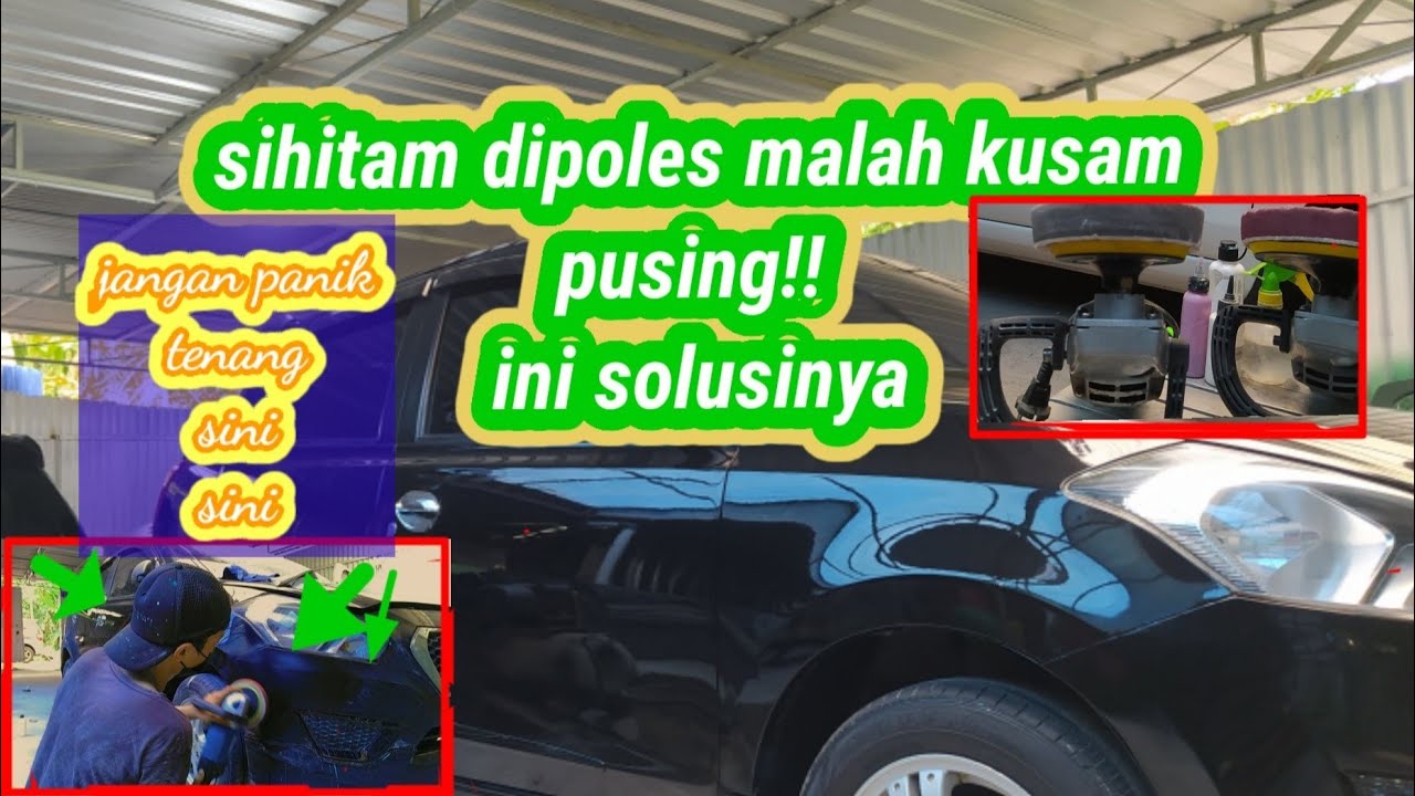 tutorial poles mobil yg tepat#kususnya warna sulit hitam@telo paint