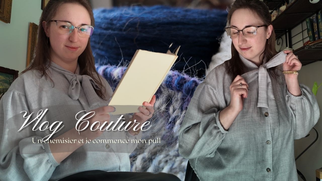 Je couds une chemise en cachemire & soie “pierre de lune” 🧵