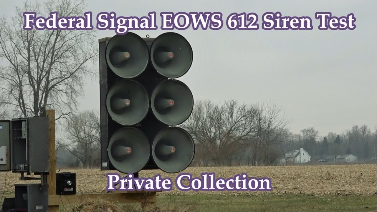Federal Signal EOWS  612 Tornado Siren Test 3-25-20