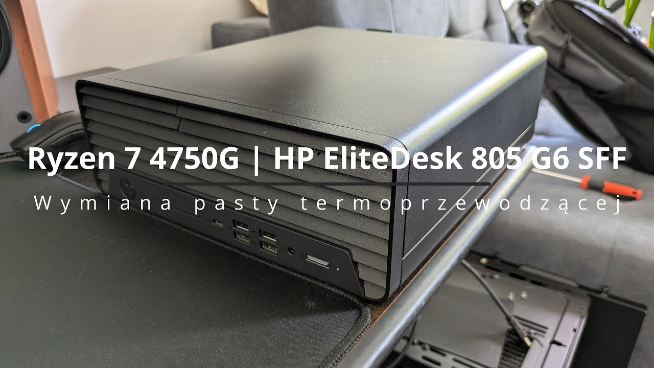 HP EliteDesk 805 G6 SFF - Wymiana Pasty termoprzewodzącej