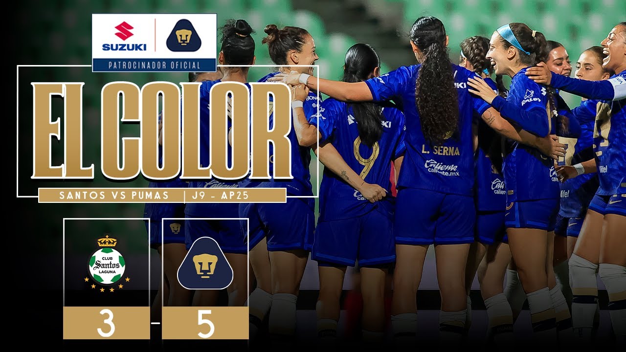 Color Suzuki | Santos vs Pumas Femenil  | Jornada 9 | Apertura 2025