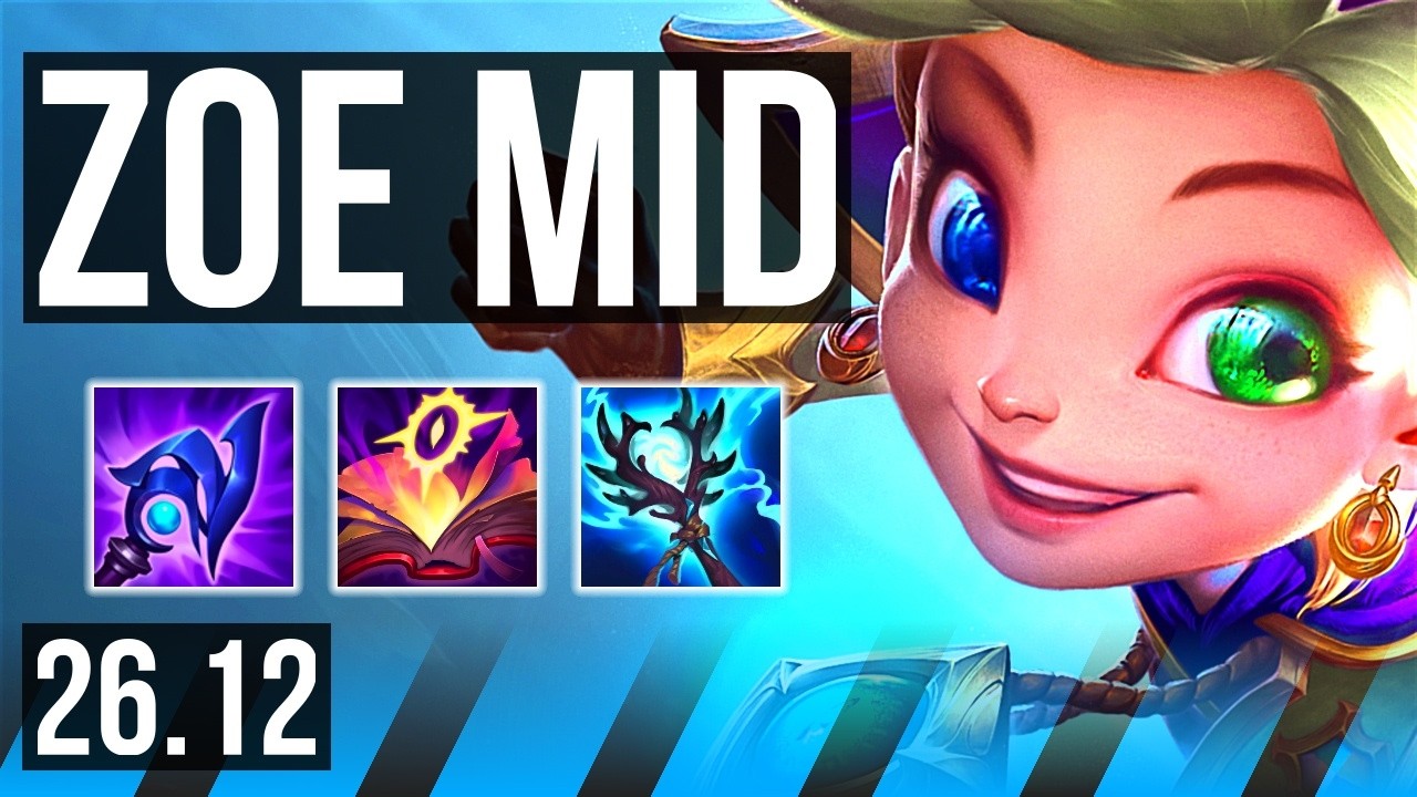 ZOE vs MALZAHAR (MID) | Good KDA: 17/2/12 | NA Master | 26.12