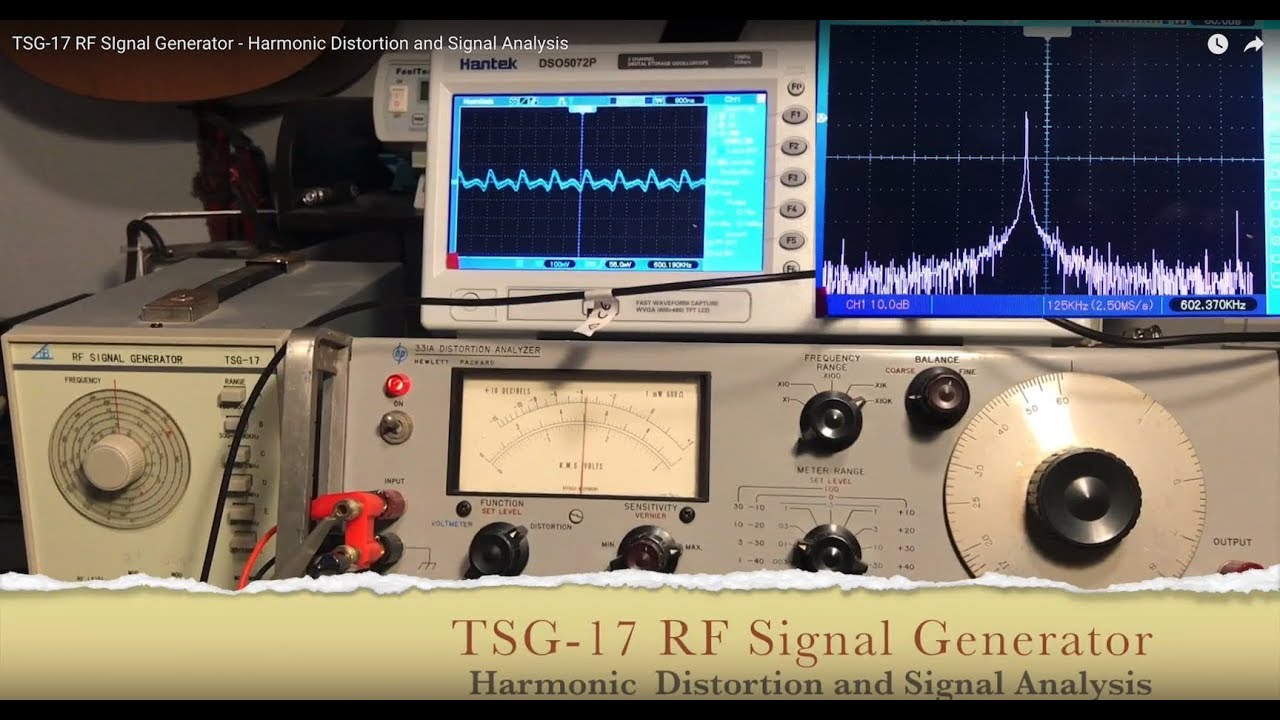 TSG-17 RF SIgnal Generator - Harmonic Distortion and Signal Analysis