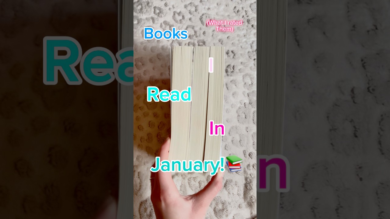 The 5 books I read in the month of January📚📖 