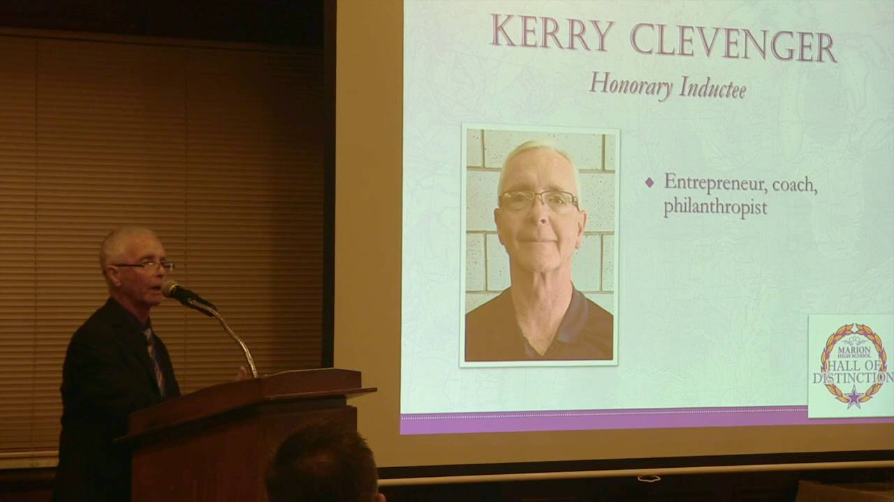 Kerry Clevenger Marion Giant Hall of Distinction!
