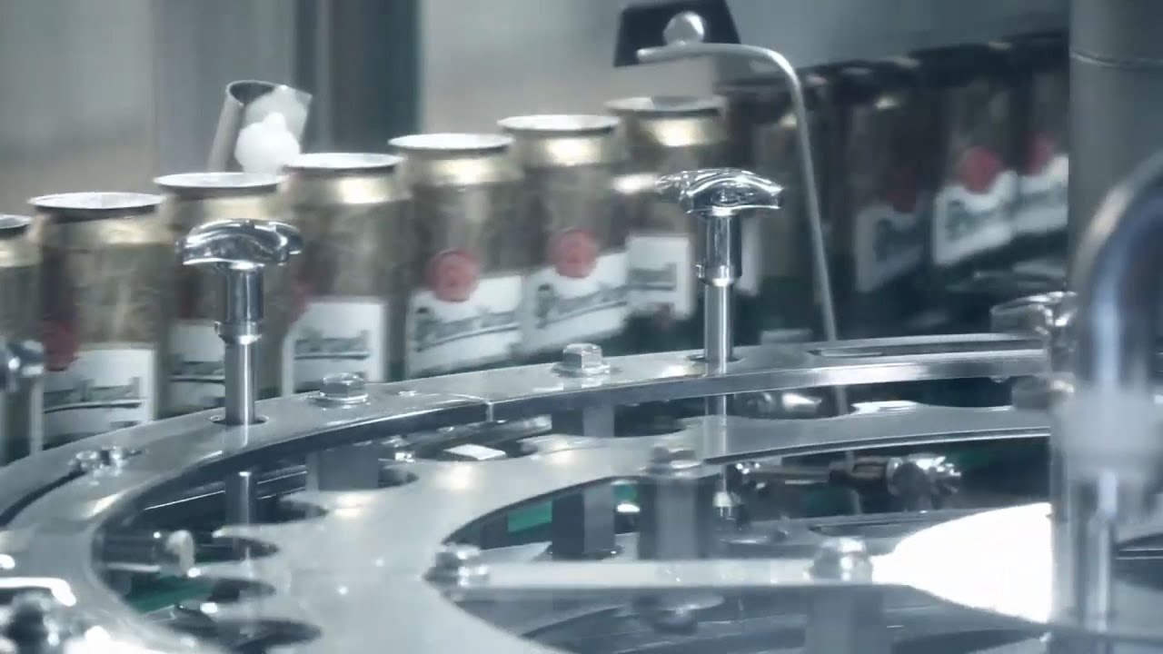 KHS Innofill Can DVD can filler at Pilsner Urquell Brewery