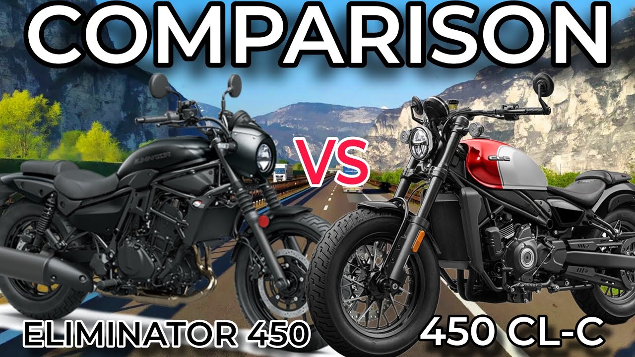 2024 Kawasaki Eliminator 450 VS 2024 CfMoto 450 CL-C  Full Specs and Features  Review & Price