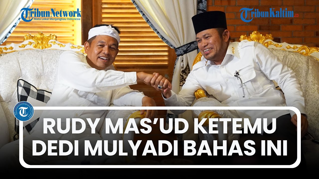 Dedi Mulyadi dan Rudi Mas'ud Ketemu & Saling Puji usai Viral soal Gubernur Konten, Ini yang Dibahas