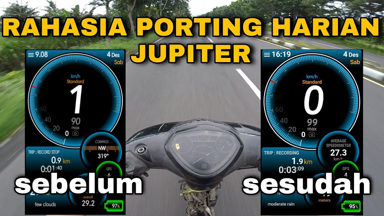 Rahasia Porting Jupiter Full Standar Supaya Lebih Kenceng | 5TP Nih B0SS modal Porting +10km/h behh