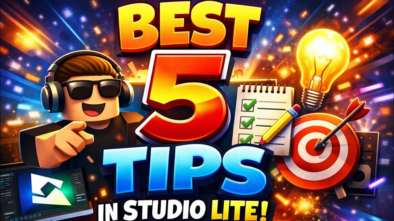 Best 5 tips in roblox studio lite 