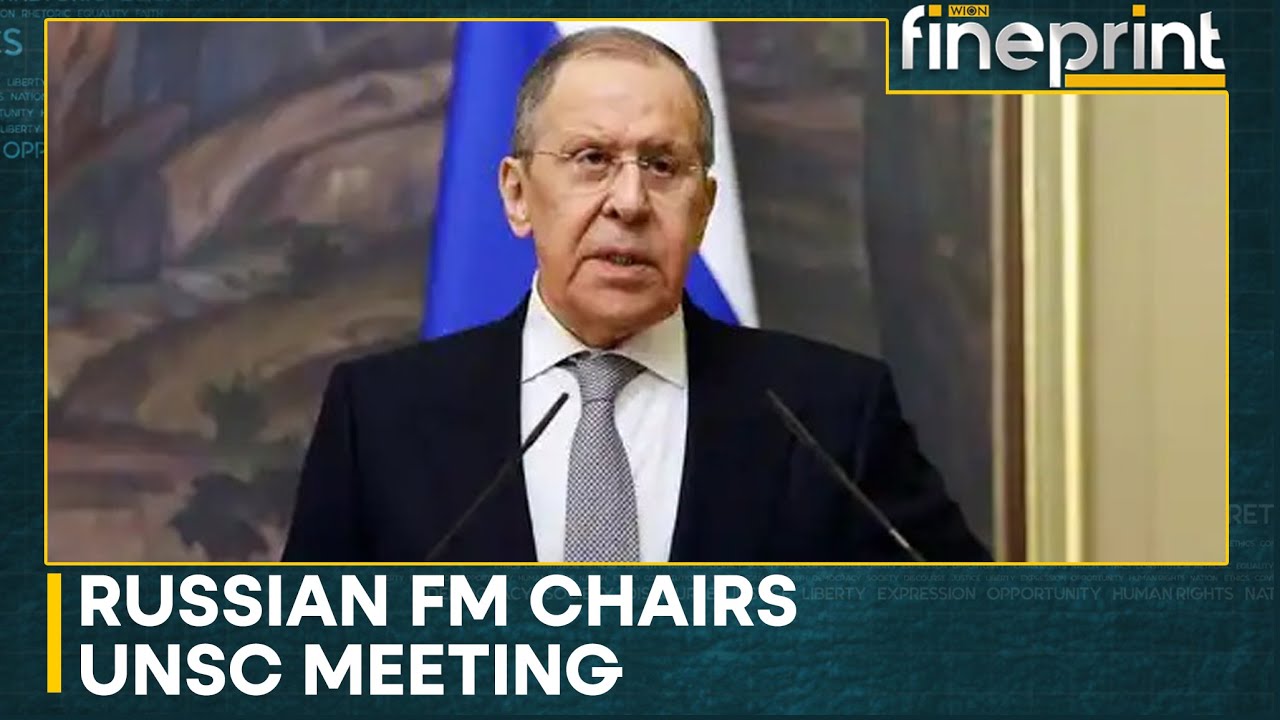 Russia's Foreign Minister Sergey Lavrov chairs UNSC meeting, speaks on maintaining world peace