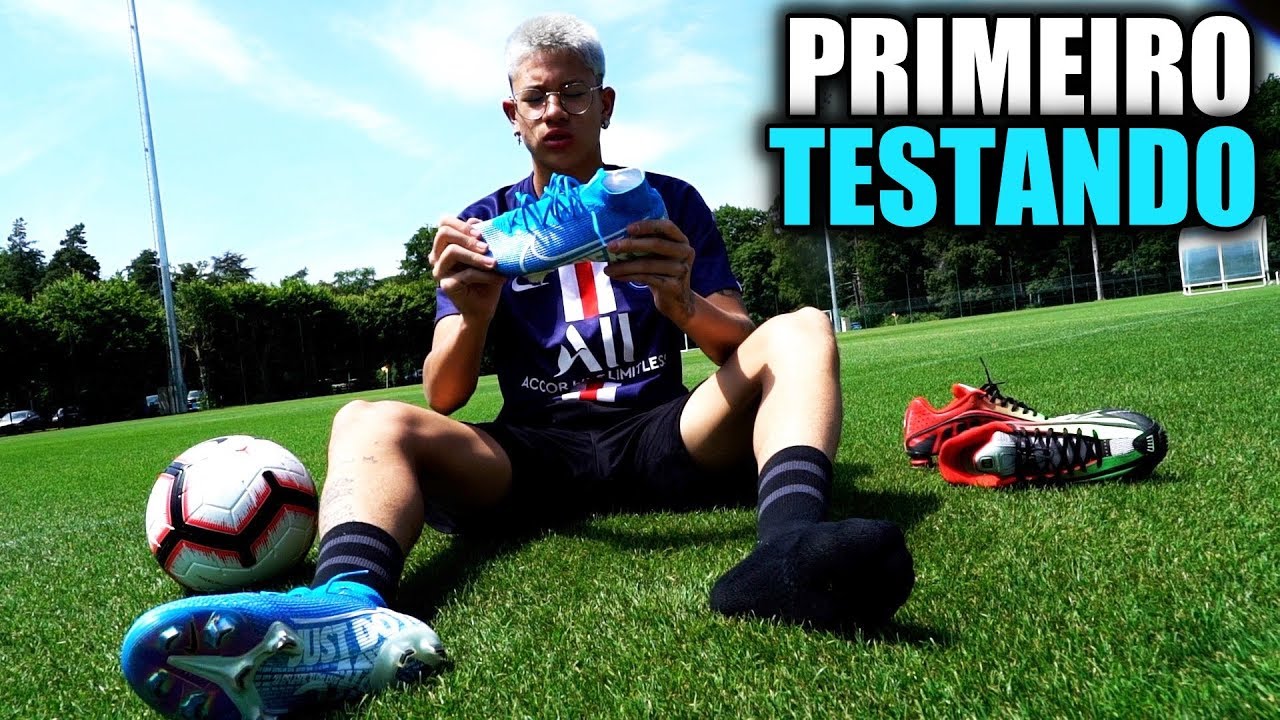 TESTANDO A NOVA MERCURIAL NO CT DA FRANÇA! *GOLAÇOS