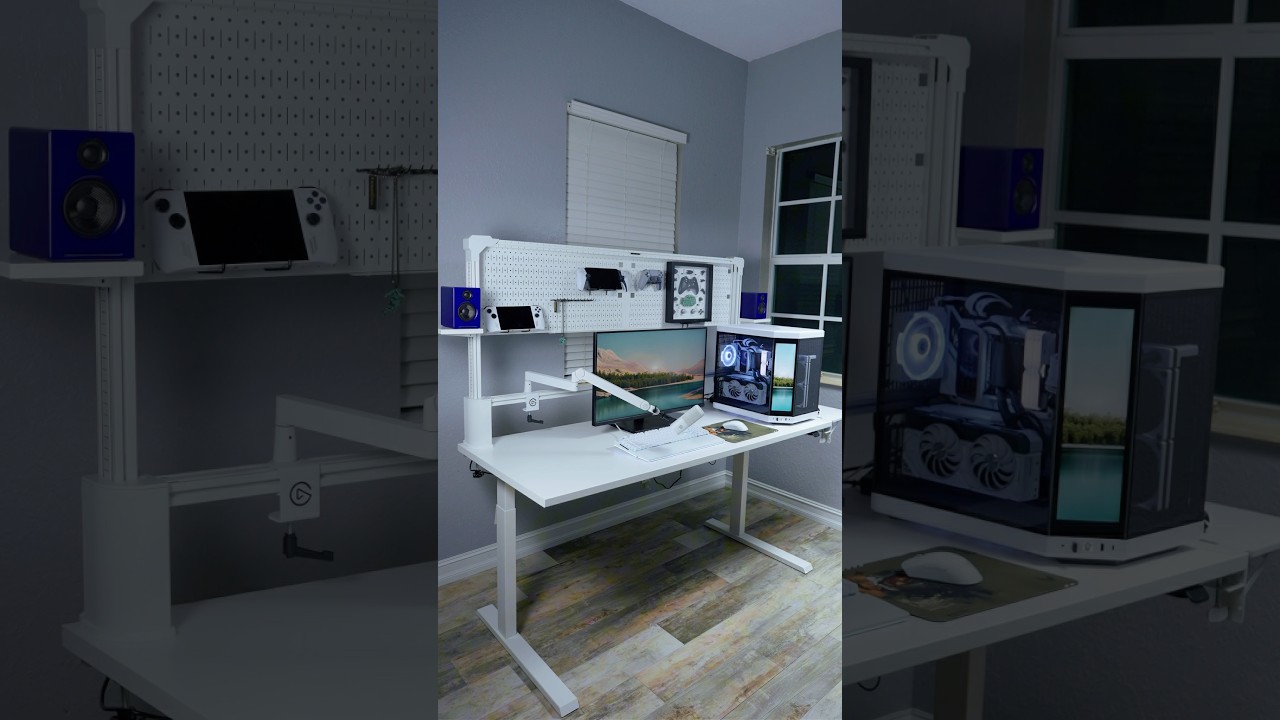 Building my dream setup using the #corsair multiframe Pegboard! #gamingsetup #dreamsetup