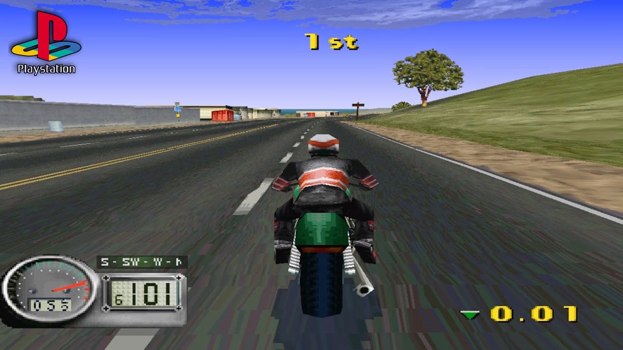 Road Rash 3D (PS1 Gameplay)
