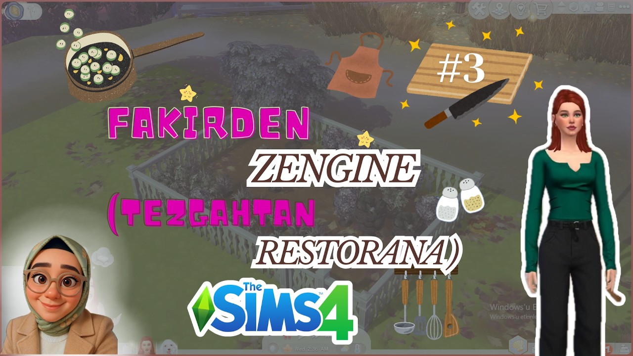 Restorana Adım Adım 🍴👣 | FAKİRDEN ZENGİNE  | TEZGAHTAN RESTORANA | BÖLÜM 3 | THE SİMS 4