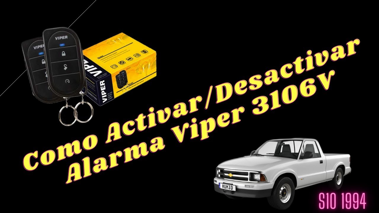 Como activar y desactivar Alarma viper 3106V / How to activate and deactivate Alarm viper 3106V