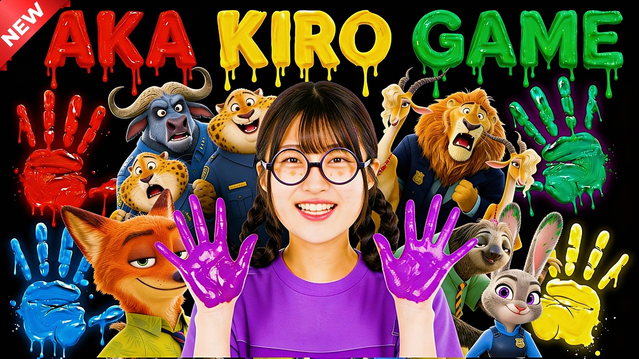 AKA! KIRO! AKA! SHIRO! ZOOTOPIA 2 (NEW COLORS) | TREND! Color Mixing | immersive interactive part 3
