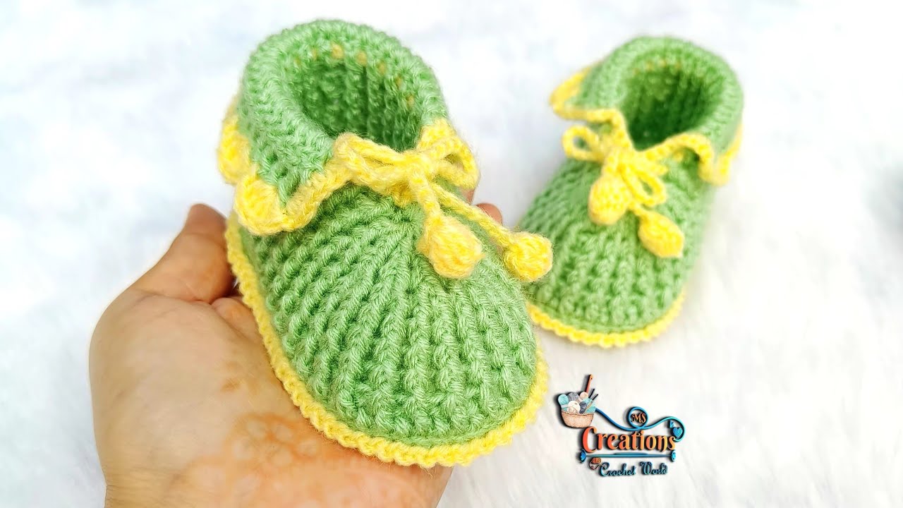 Crochet Baby Booties| Crochet Baby Shoes | Winter Kids Fashion | Easy Tutorial For Beginners
