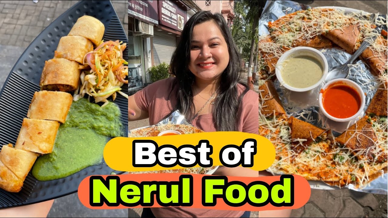 Best of NERUL FOOD😈🔥Butter Chicken Shawarma, Star Dosa, Chicken Bhuna Roll & Much more