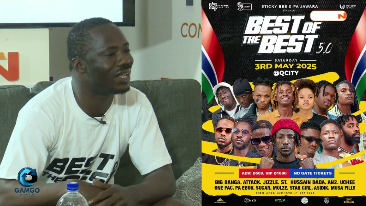 Tonyaa Kesso with Pa Jawara organizer of Best Of The Best Concert