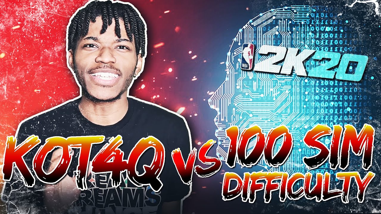 KOT4Q VS. 100 SIM DIFFICULTY IN NBA 2K20