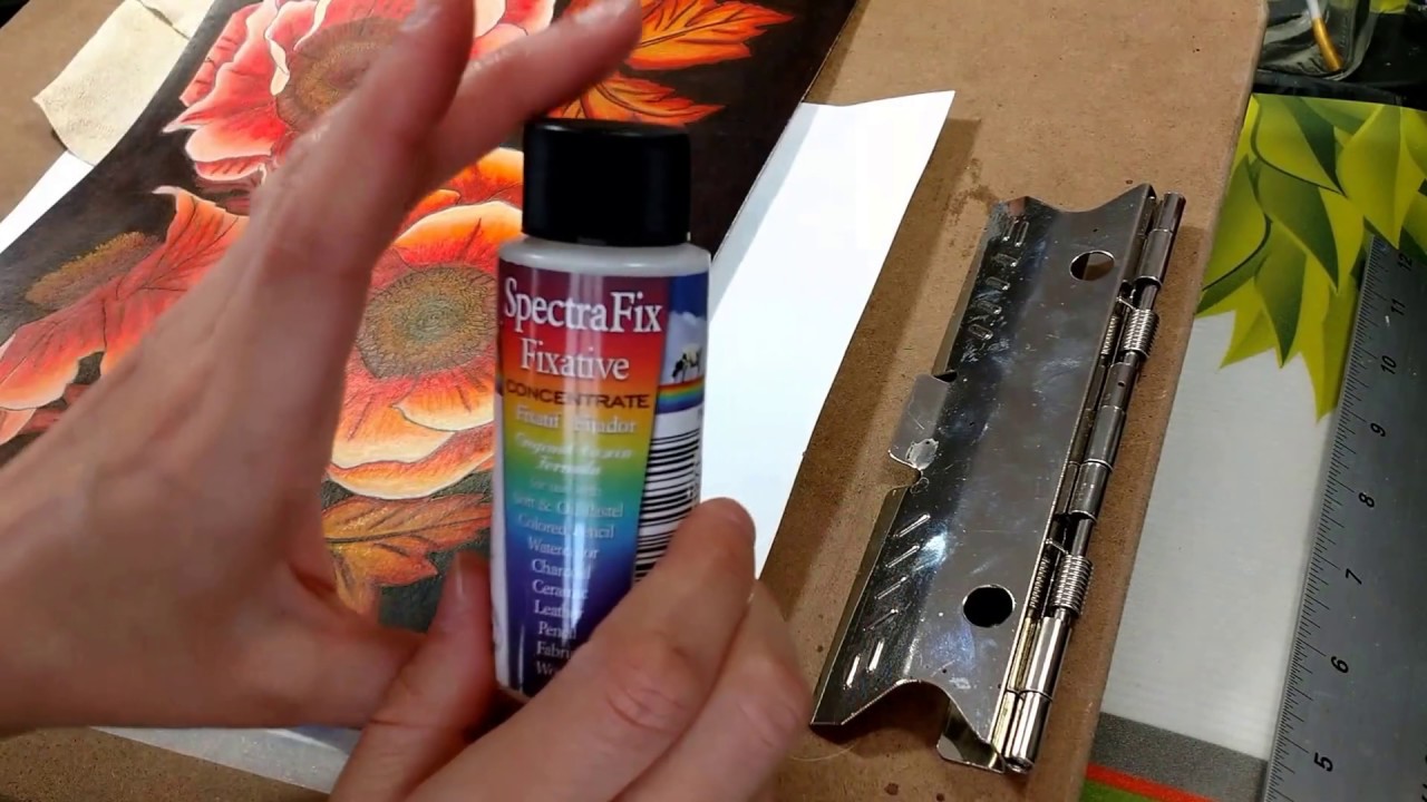 How to fix wax bloom and how to use a non-toxic fixative for colored pencils