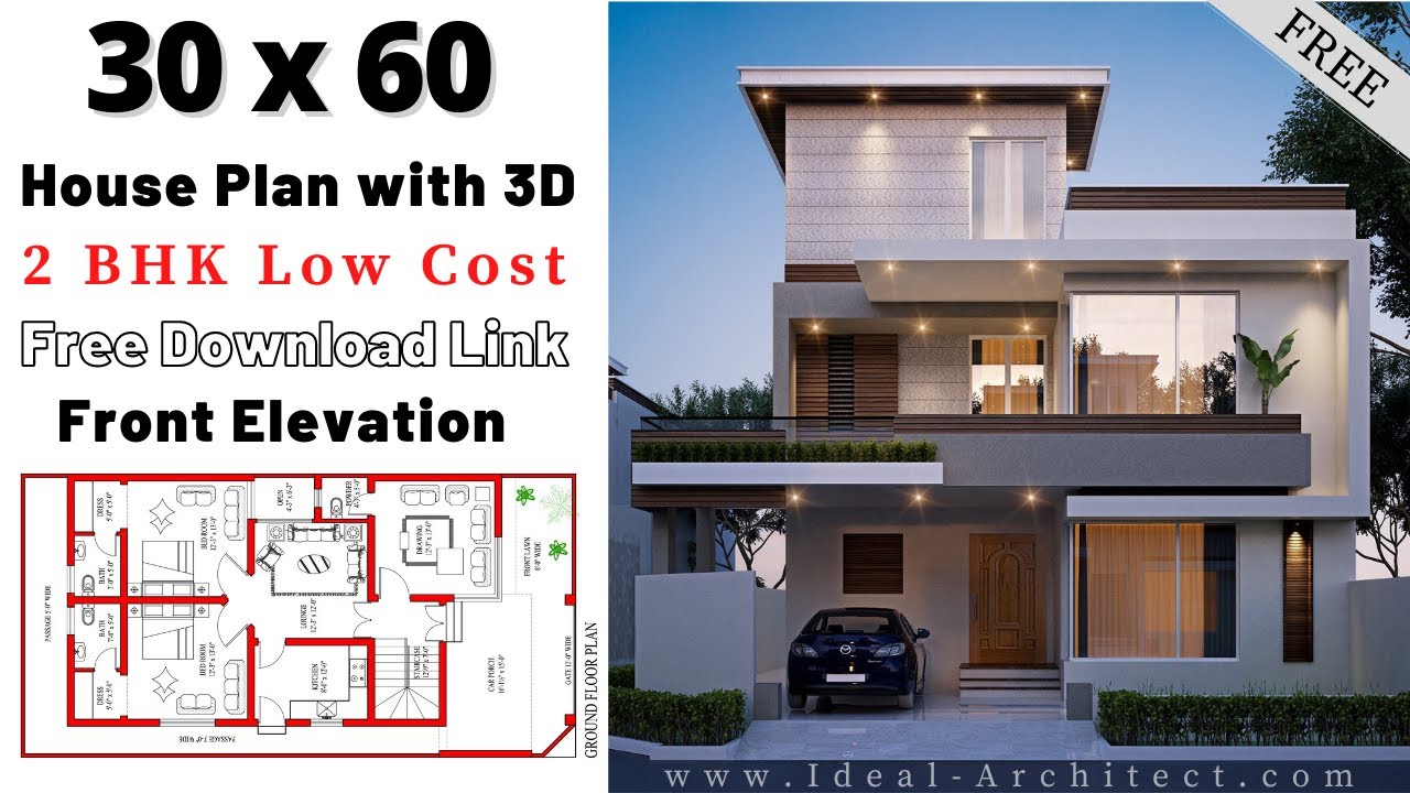 30x60 House Plan 3D | 30x60 House Plan East Facing | 30*60 House Plan