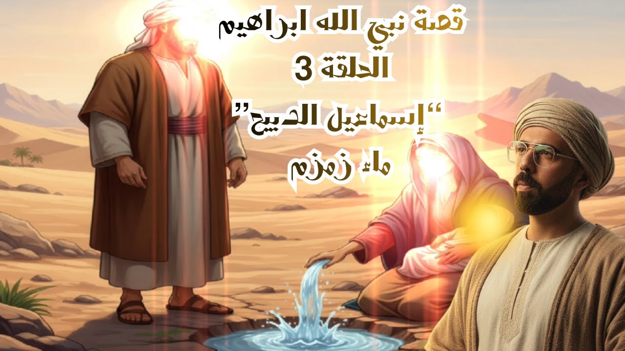 قصة سيدنا إبراهيم عليه السلام – ولادة إسماعيل وبئر زمزم  صوت هادئ للنوم الجزء الثالث