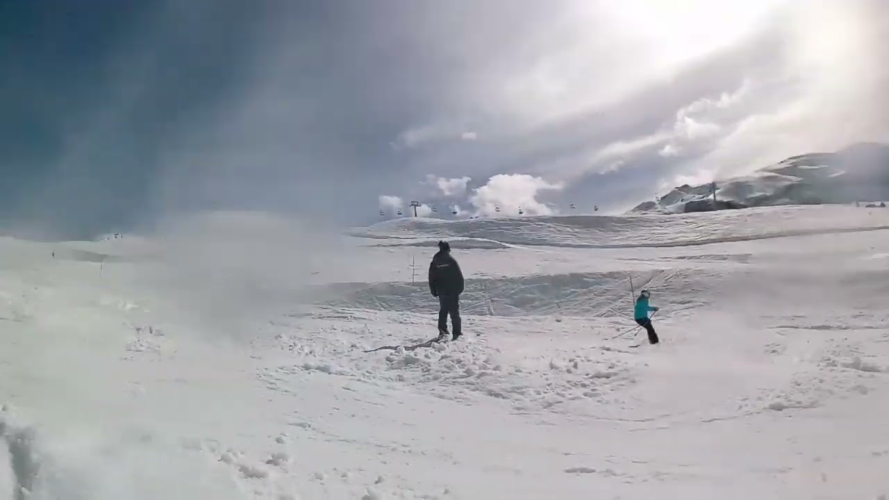 Snowboarding Flaine Serpentine 20 March 2024