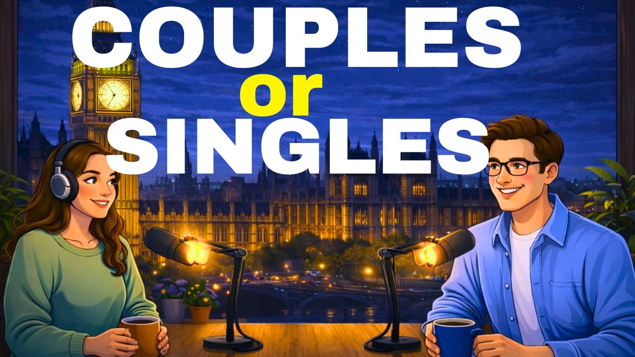 ENGLISH PODCAST FOR EASY ENGLISH CONVERSATION | COUPLES OR SINGLES: An Enriching Conversation