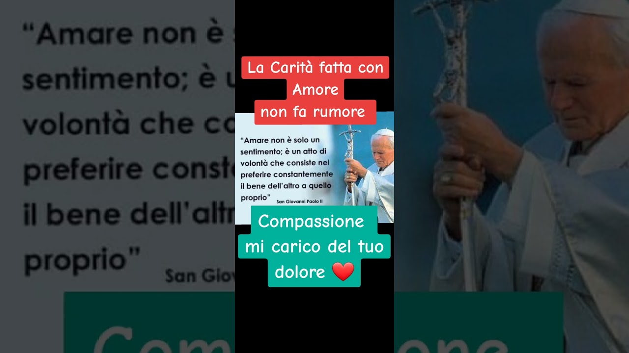 #FedeCredereDioTiAma #Carità #Amore #perte #diotibenedica #DonLuigiMariaEpicoco