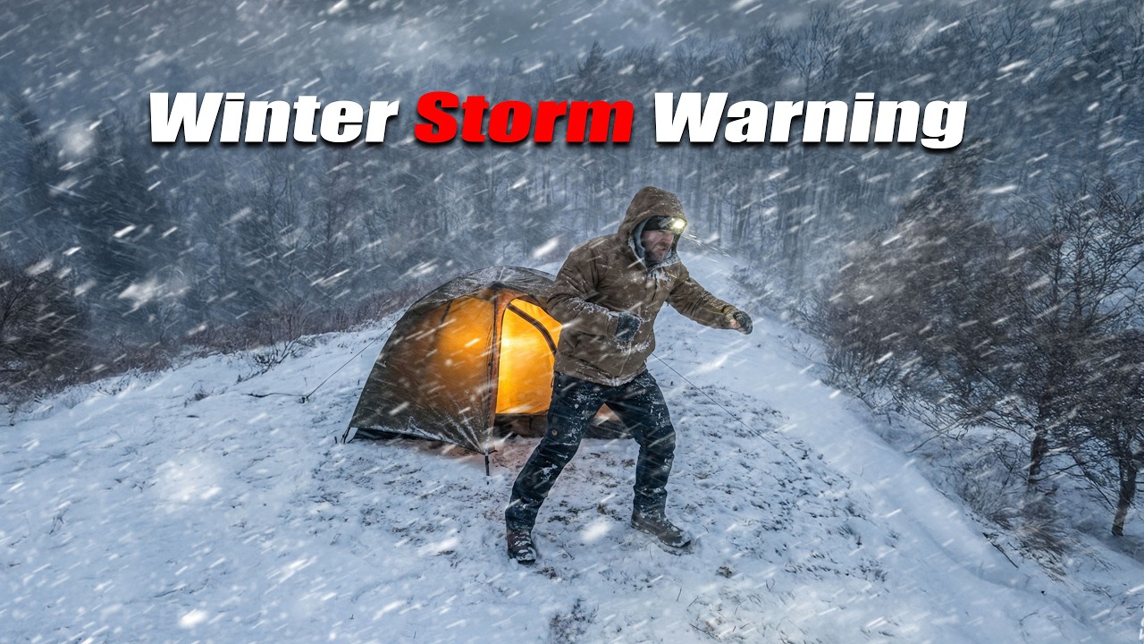Winter Storm Assault - Heavy Snow Camping Adventure