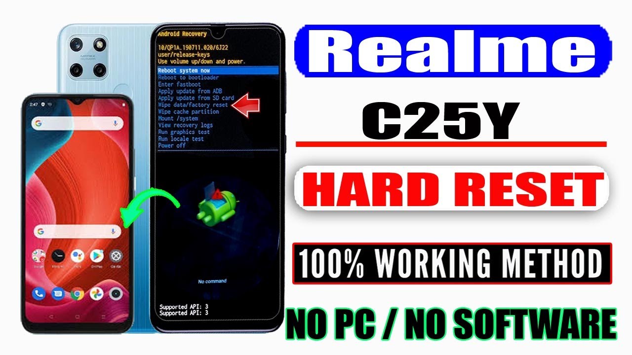 Realme C25y Hard Reset /Realme C25y (RMX3268) Factory Reset by Recovery Mode Without Pc 2025//