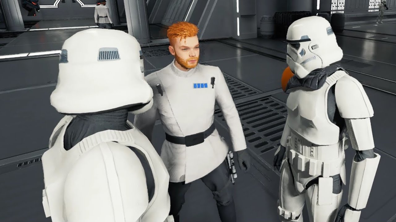 Talk to Imperial troopers in Star Wars Jedi Survivor