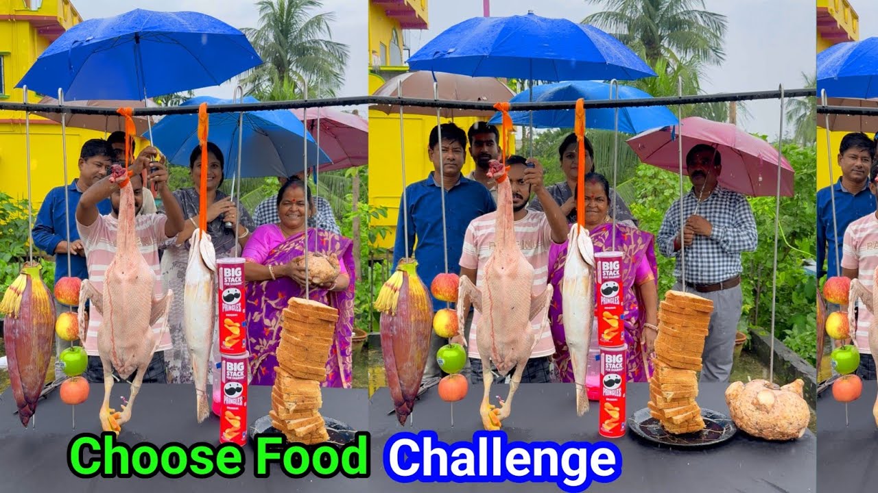 You Can Choose Your Food for Family Funny Challenge