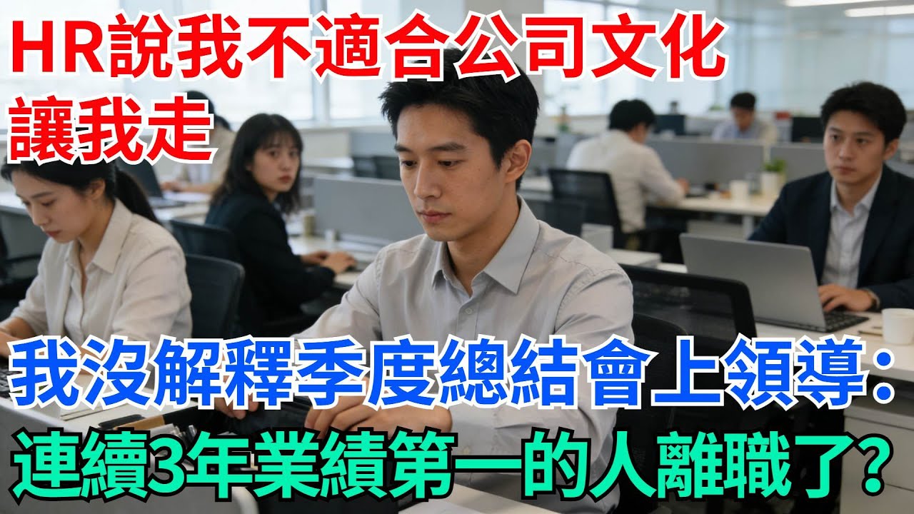 HR說我不適合公司文化讓我走，我沒解釋，季度總結會上老闆發現：連續三年業績第一的人離職了？【奇趣天下】#職場逆襲#職場智慧#爽文職場#工作日常#完結爽文