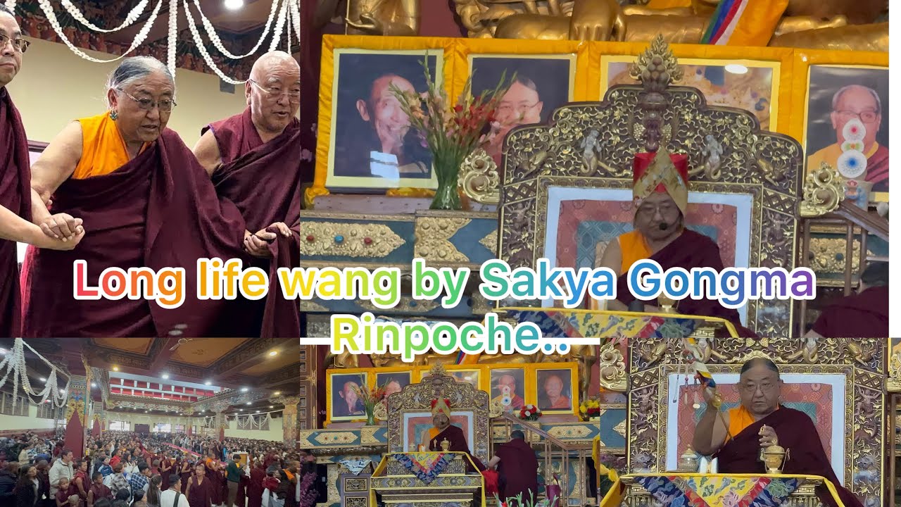 Long life Wang and Advice by H.H Sakya Gongma Rinpoche At Sakya Monastery Kalimpong..🙏❤️￼