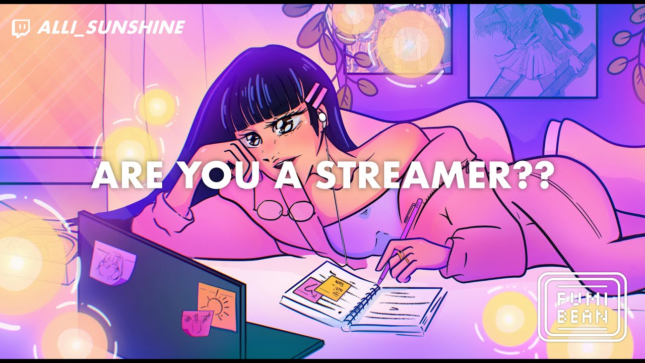 Aan *EPIC* rundown of creating streamer assets for @ALLI_SUNSHINE on twitch | FUMIBEAN |