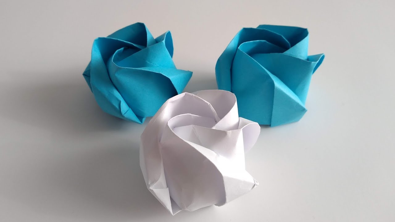 How to Make an Origami Rose of Roses (Jordi Adell)