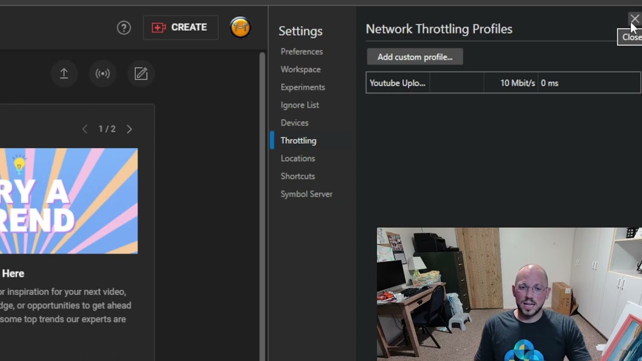 Limit or throttle your download and upload speed natively in your browser!