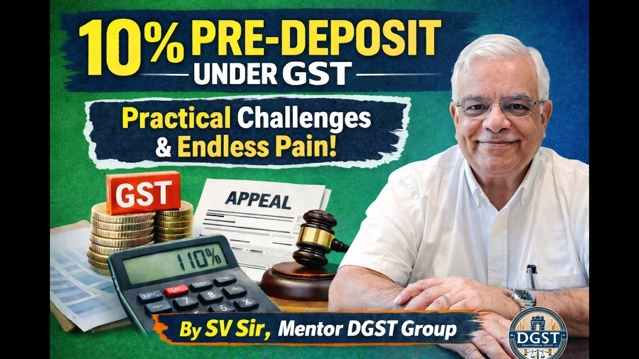 Pre-Deposit under GST Appeals: Legal Mandate or Practical Challenge?