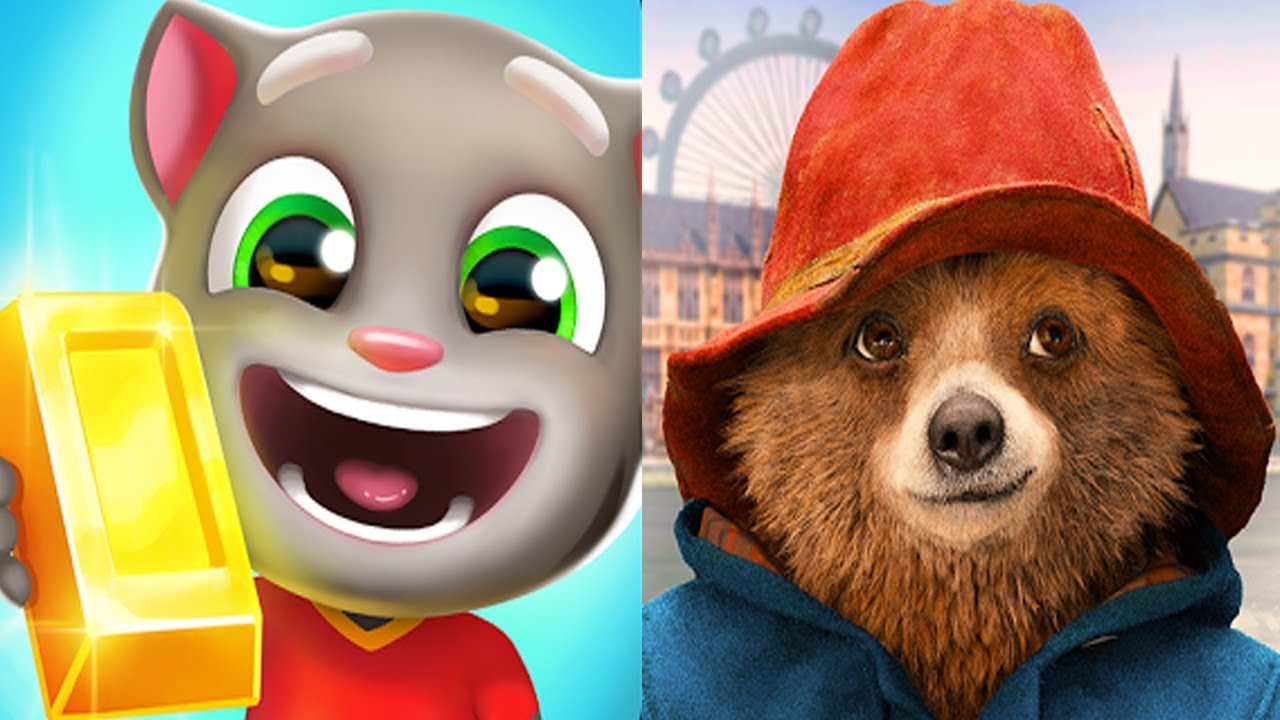 Talking Tom Gold Run VS Paddington Run Android Gameplay HD