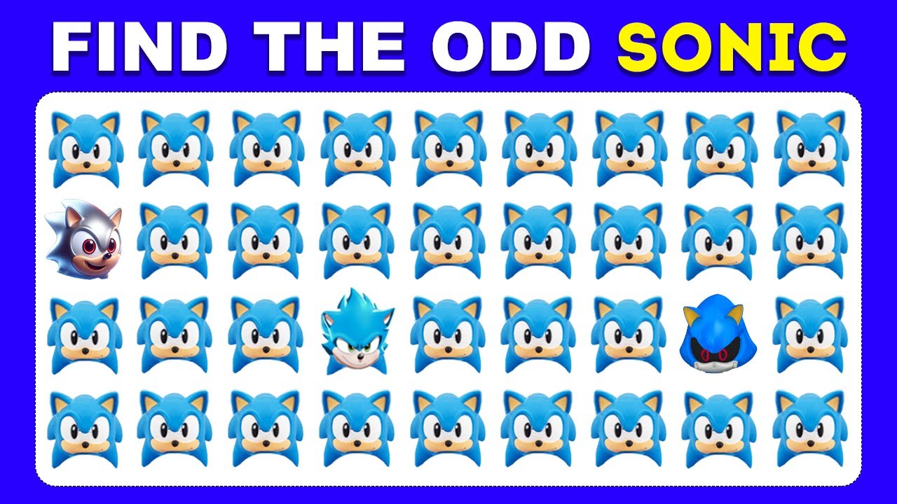 Find the ODD One Out | Sonic Edition | Sonic The Hedgehog Edition | Trivia Quiz