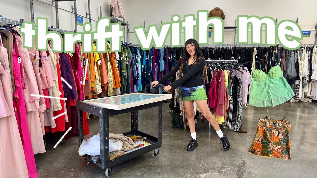THRIFT WITH ME // the skirt section was HEAVEN on earth!!! (90s, Y2K, fairy)
