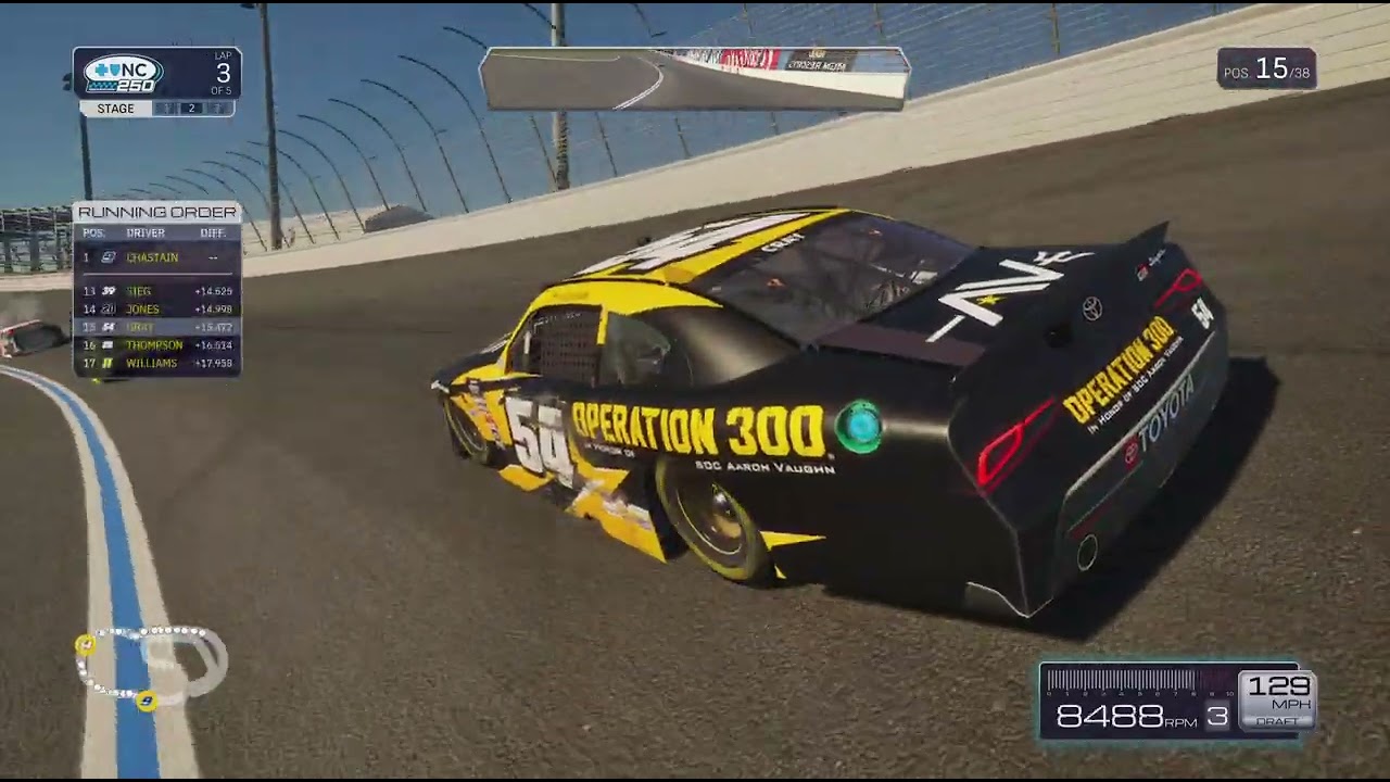Zilisch forgets to race | NASCAR 25 Xfinity championship Mode Round 1 race 3 @ Charlotte