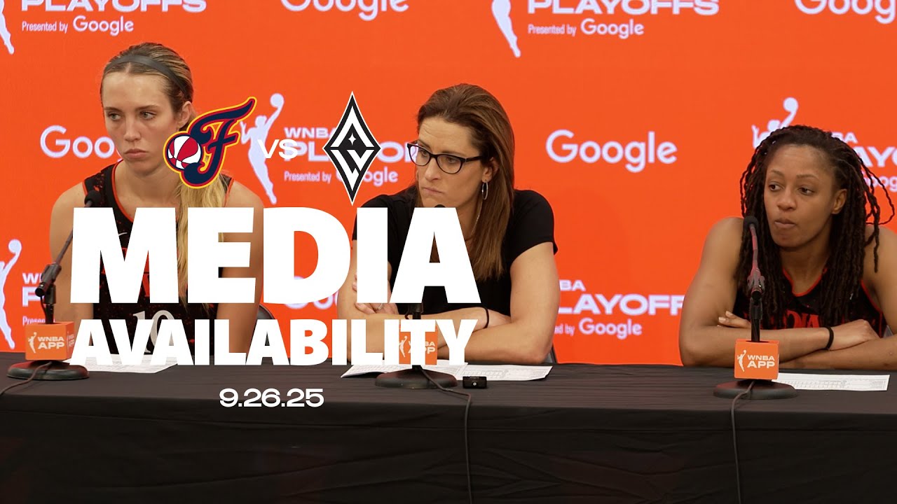 Lexie Hull, Stephanie White and Kelsey Mitchell | Postgame Media Availability vs. Aces