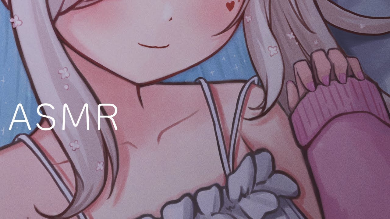 【ASMR】このまま寝ちゃおっか…⯎少し甘い添い寝でお耳いじる。耳元吐息と耳ふーで寝かしつけ睡眠導入。Ear Blowing【#イル_フローラ/Vtuber】