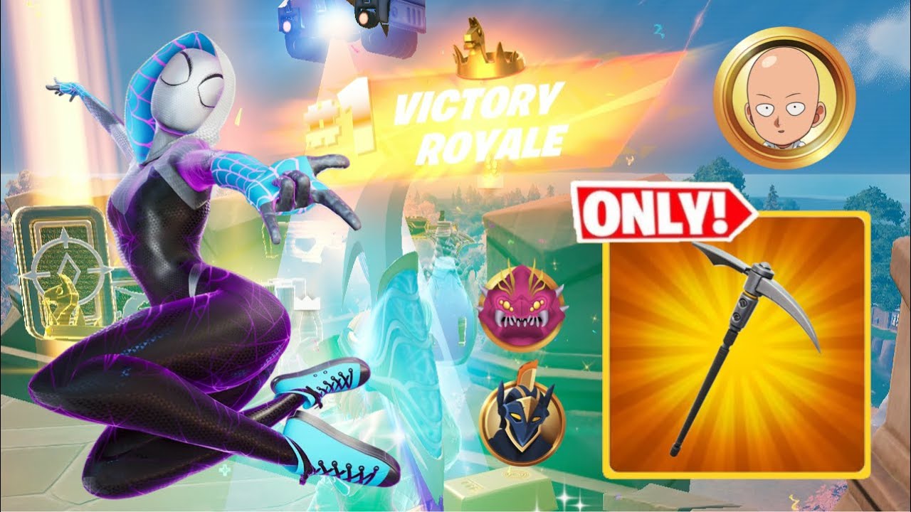 Pickaxe Only Challenge! 6 Eliminations! Blitz Royale as Spider-Gwen!
